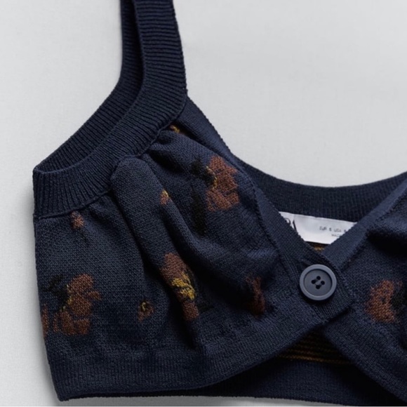 NWT Zara Crop Cardigan & Bralette - Picture 6 of 7
